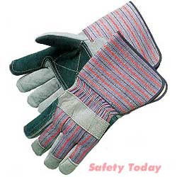 GLOVE  DOUBLE LEATHER;PALM GAUNTLET CUFF - General Purpose